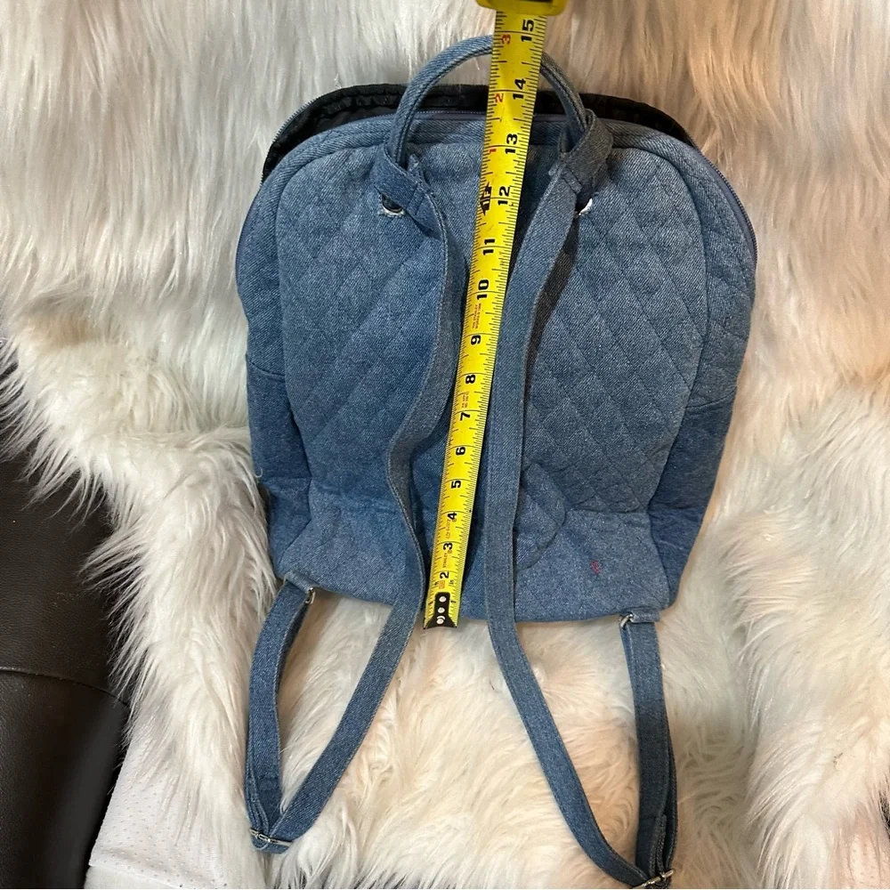 Quilted Denim Backpack